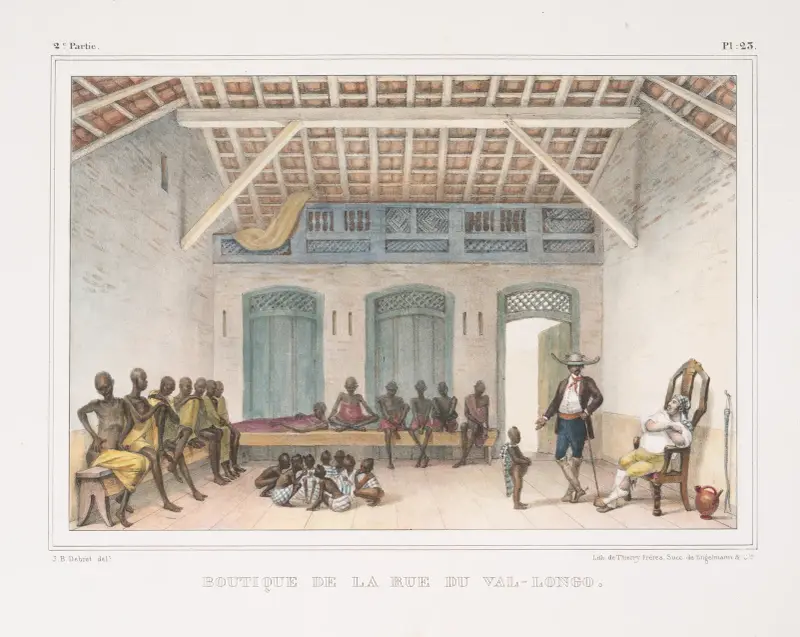 Butik på rue du Val-Longo av Jean Baptiste Debret
