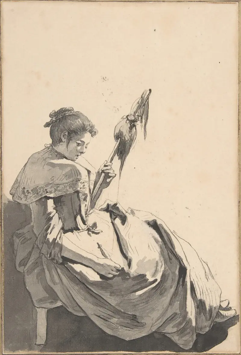 Bolognesisk bondflicka med slända av Jean-Baptiste Greuze