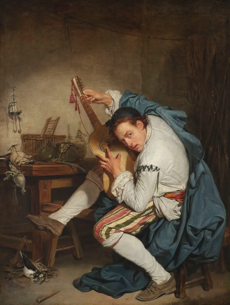 Hráč na kytaru, Jean-Baptiste Greuze