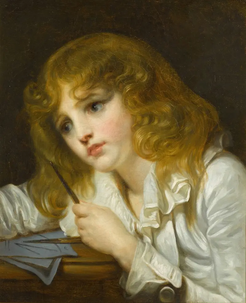 Den lille matematikern av Jean-Baptiste Greuze