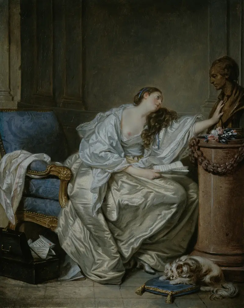 Öm minnesbild av Jean-Baptiste Greuze