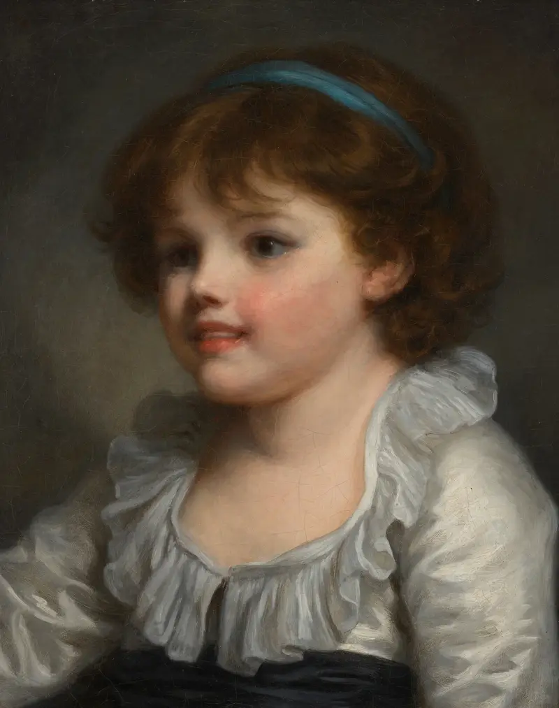 Porträtt av en flicka av Jean-Baptiste Greuze