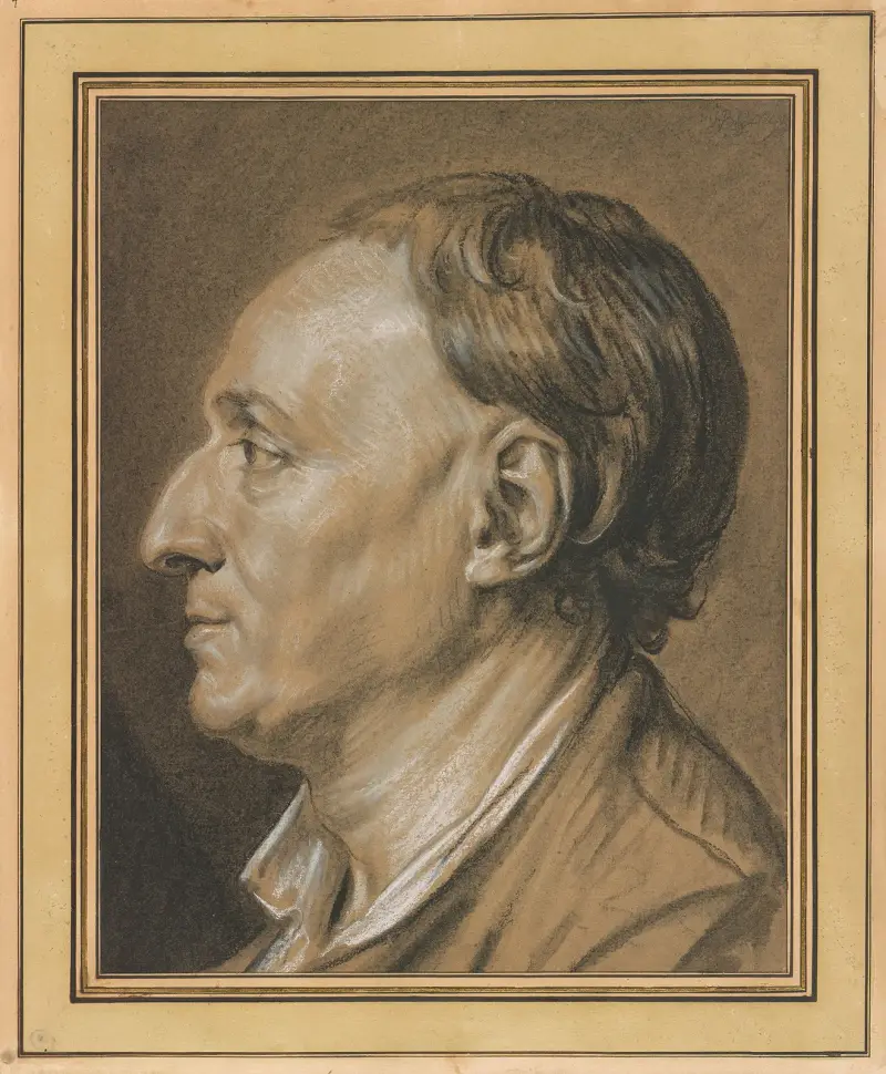 Porträtt av Denis Diderot av Jean-Baptiste Greuze