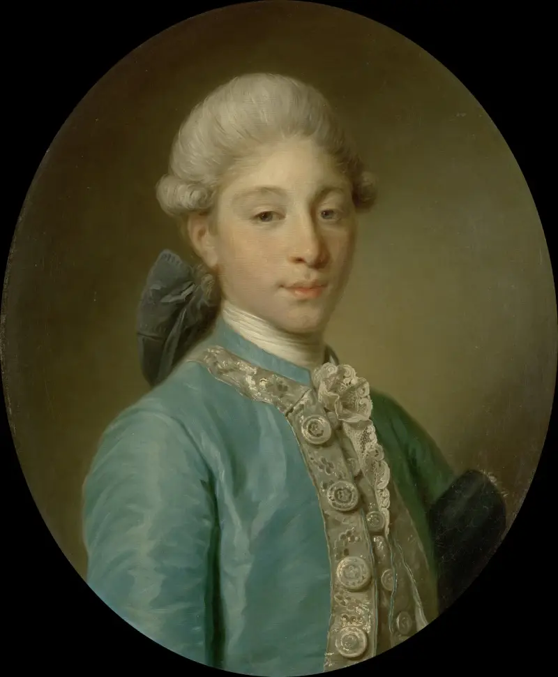 Portrait of the Marquis de Saint-Paul av Jean-Baptiste Greuze