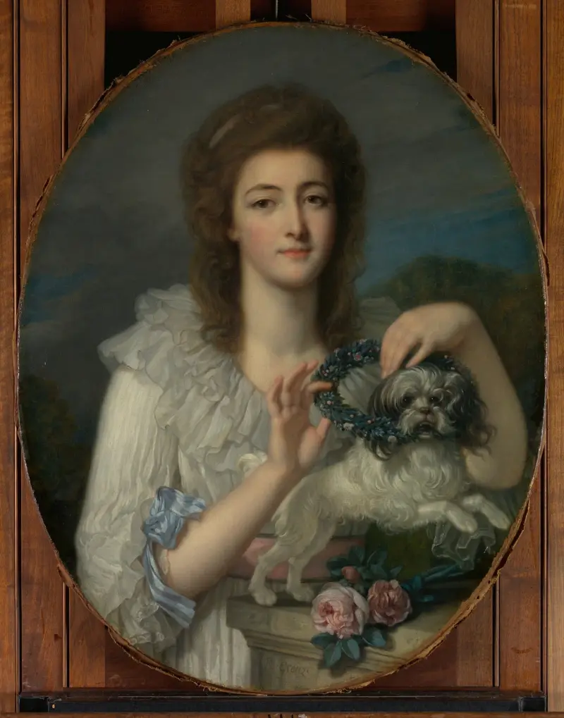 Prinsessan Varvara Nikolajevna Gagarina (1762–1802) av Jean-Baptiste Greuze