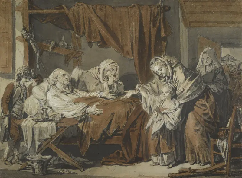 Den välgörande kvinnan av Jean-Baptiste Greuze