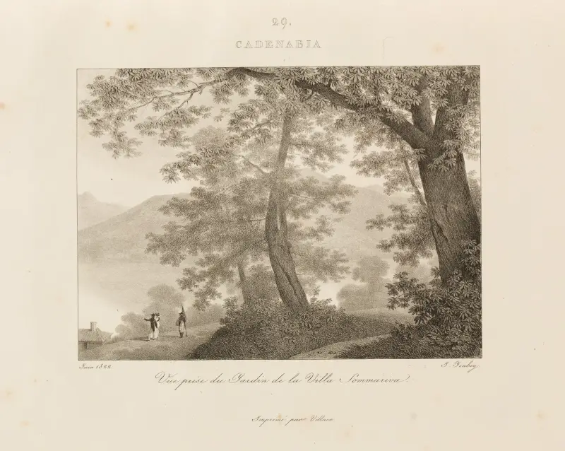 Cadenabia av Jean-Baptiste Isabey