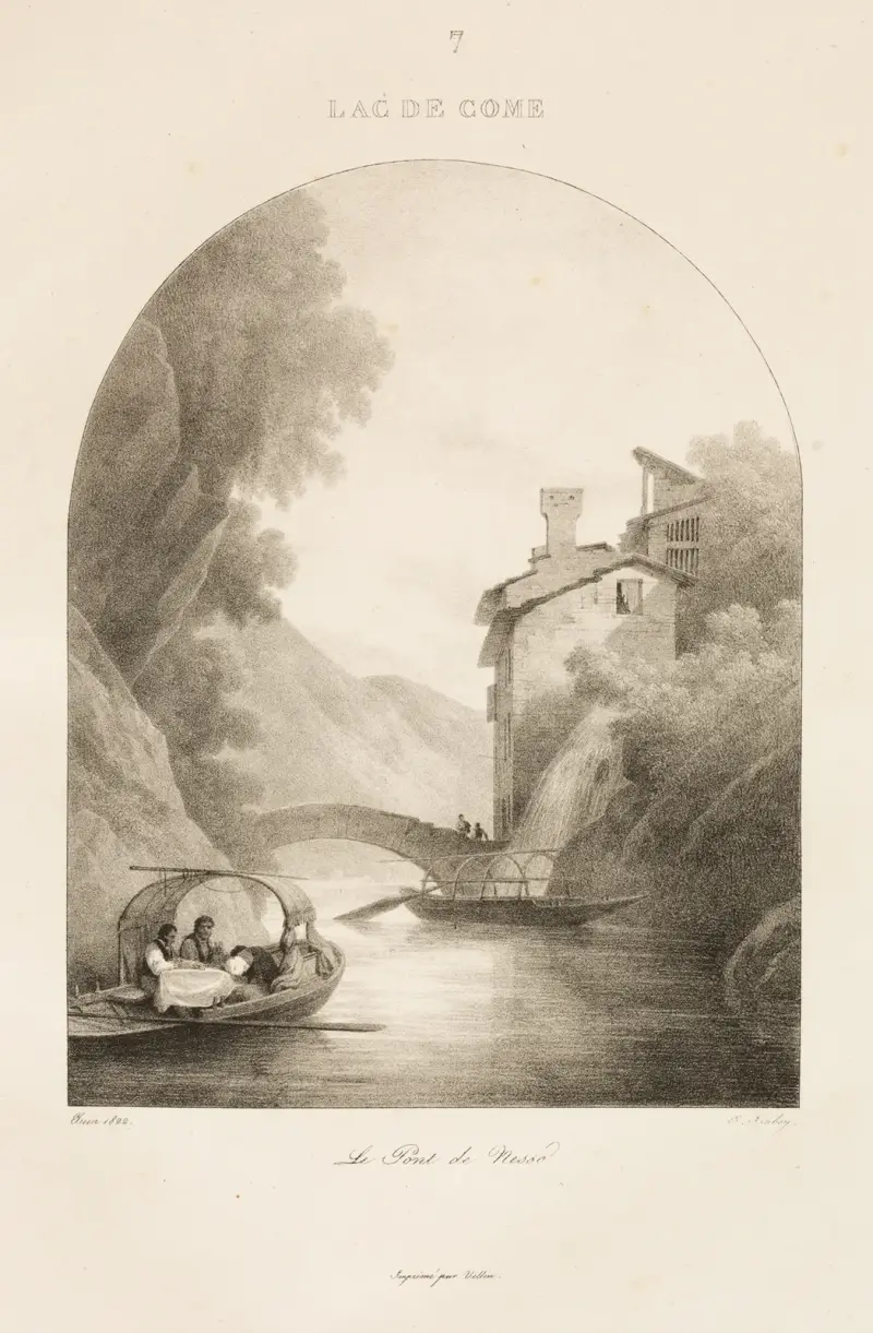 Der Comer See von Jean-Baptiste Isabey