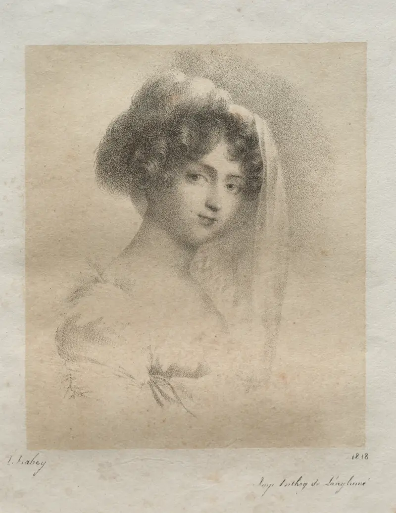 Mme. Horace Vernet av Jean-Baptiste Isabey