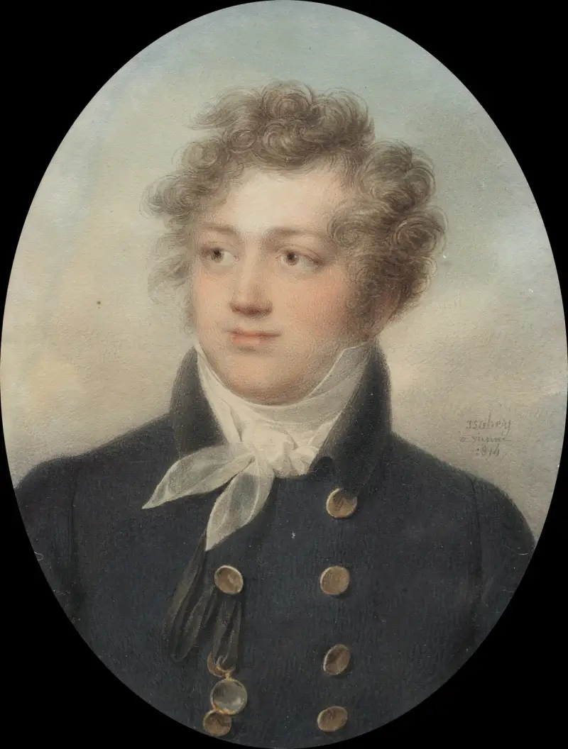Portrait of a Man, possibly Alexander I, Emperor of Russia av Jean-Baptiste Isabey