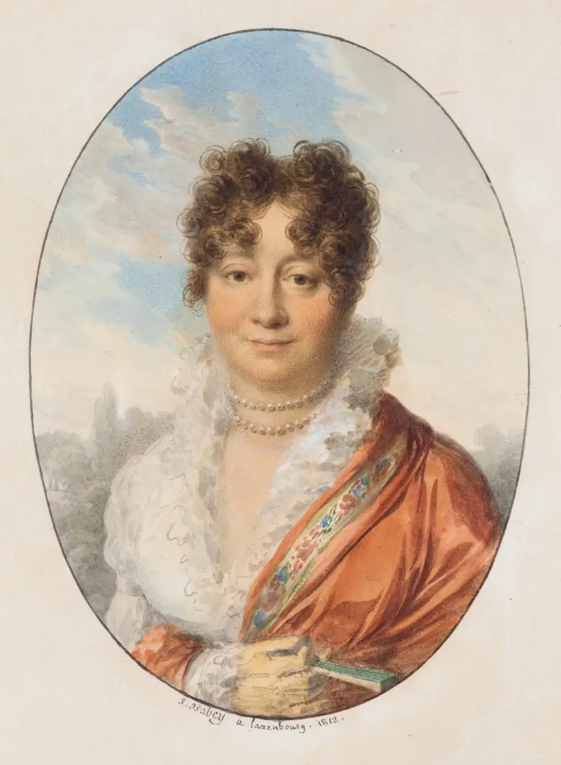 Portrait of Countess Marie Ulrika Lažanská av Jean-Baptiste Isabey