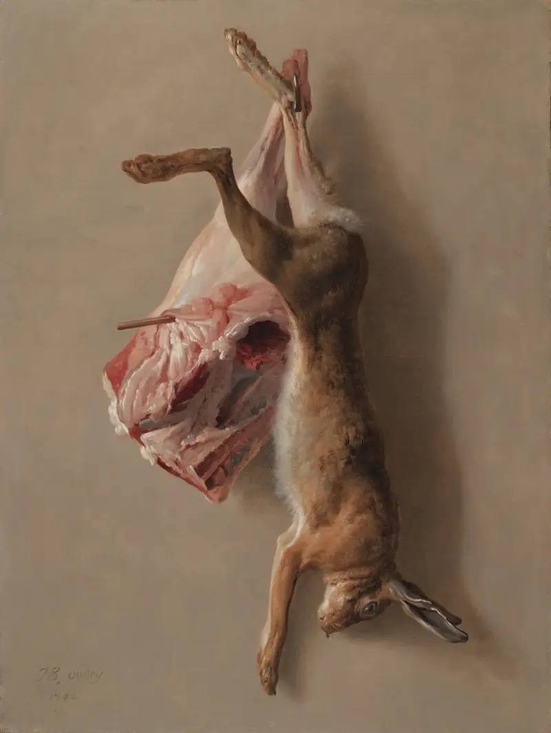 A Hare and a Leg of Lamb av Jean-Baptiste Oudry
