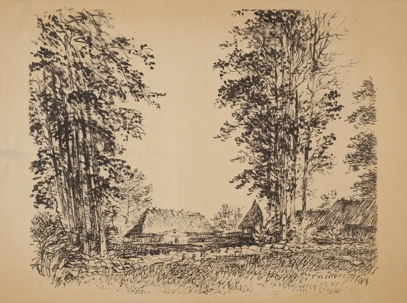 Chałupy w Brzegach, 1947 – nr 2 av Edmund Bartłomiejczyk