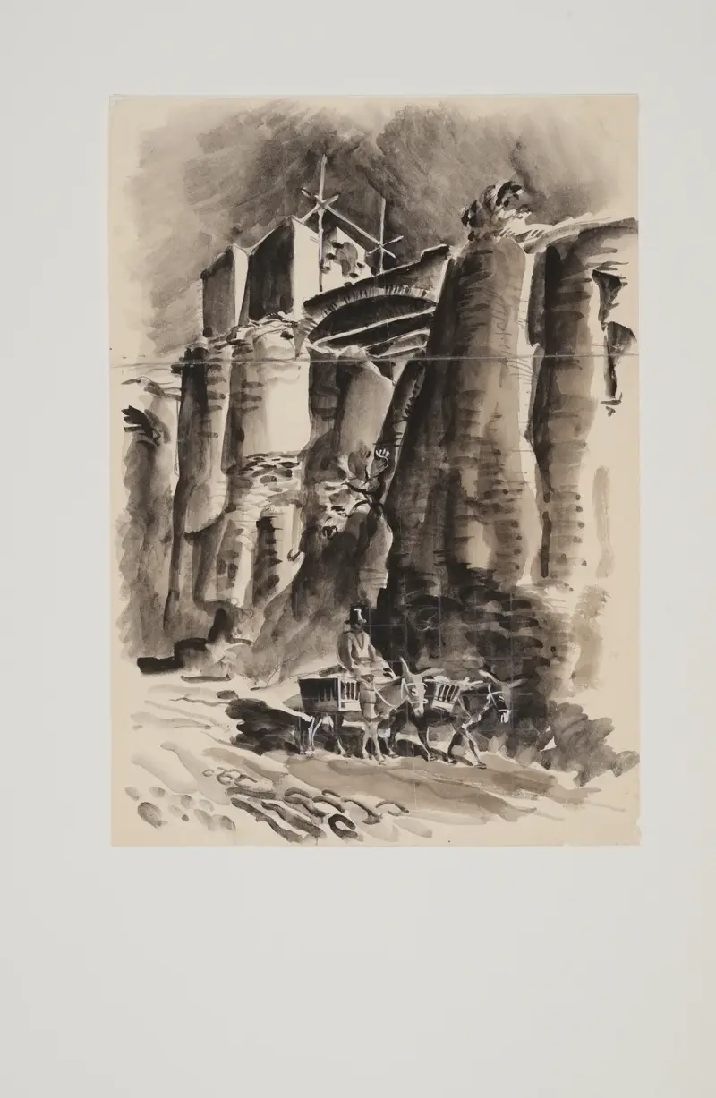 Motyw z Tirnowa, 1937 av Edmund Bartłomiejczyk