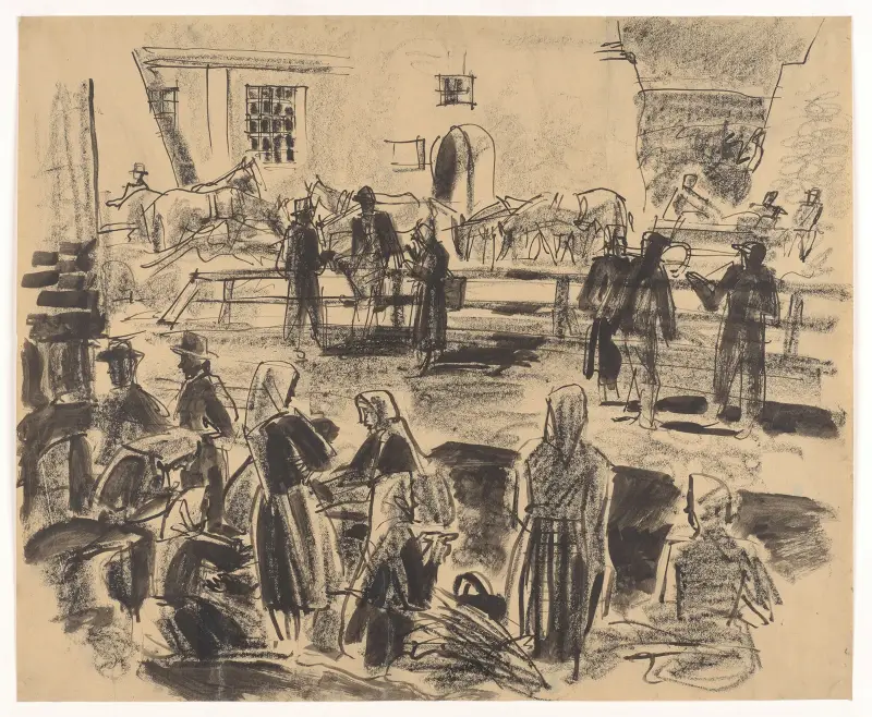 Auf dem Markt von Edmund Bartłomiejczyk