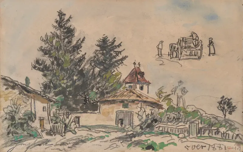 À la Côte-Saint-André av Johan Barthold Jongkind