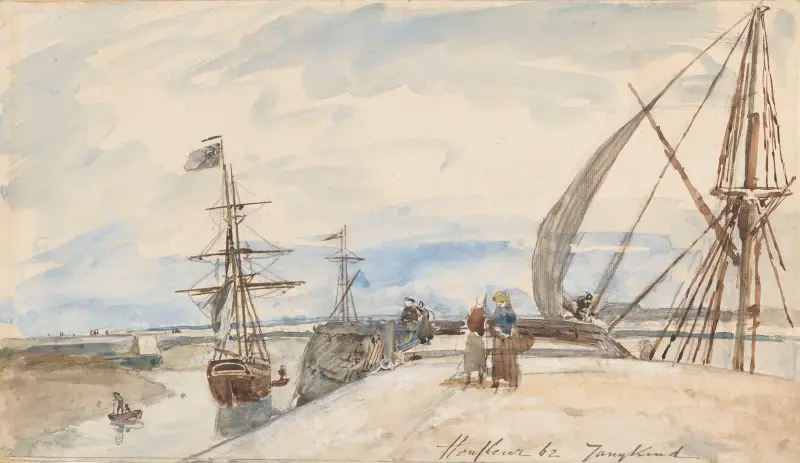 Přístaviště v Honfleuru, Johan Barthold Jongkind