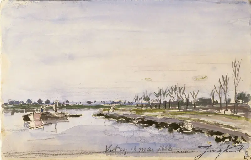 Flodstränder av Johan Barthold Jongkind