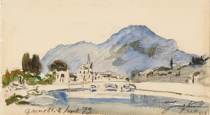 Omgivningar kring Grenoble av Johan Barthold Jongkind