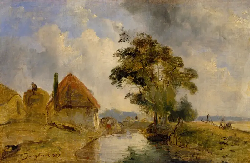 Omnejden kring Breda av Johan Barthold Jongkind