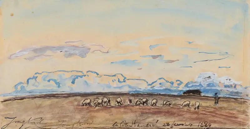 La Côte Saint André av Johan Barthold Jongkind