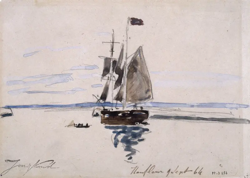 Morze w Honfleur, Johan Barthold Jongkind