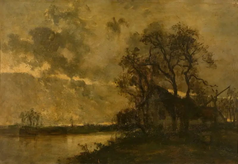 Landskap av Johan Barthold Jongkind