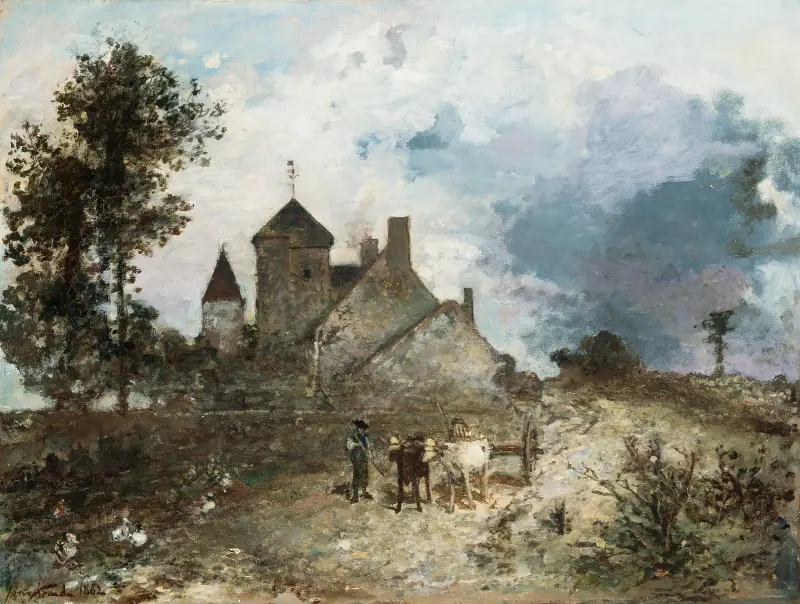 Le Chautay (Nièvre) av Johan Barthold Jongkind