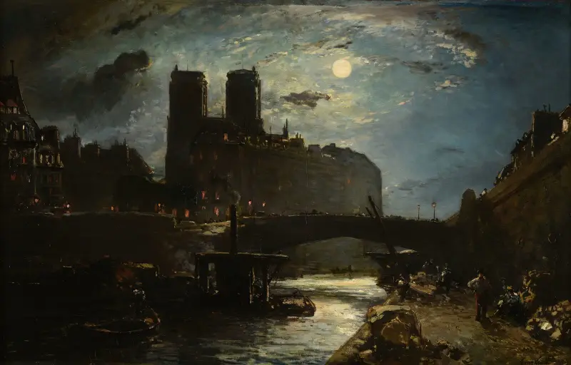 Notre-Dame de Paris av Johan Barthold Jongkind