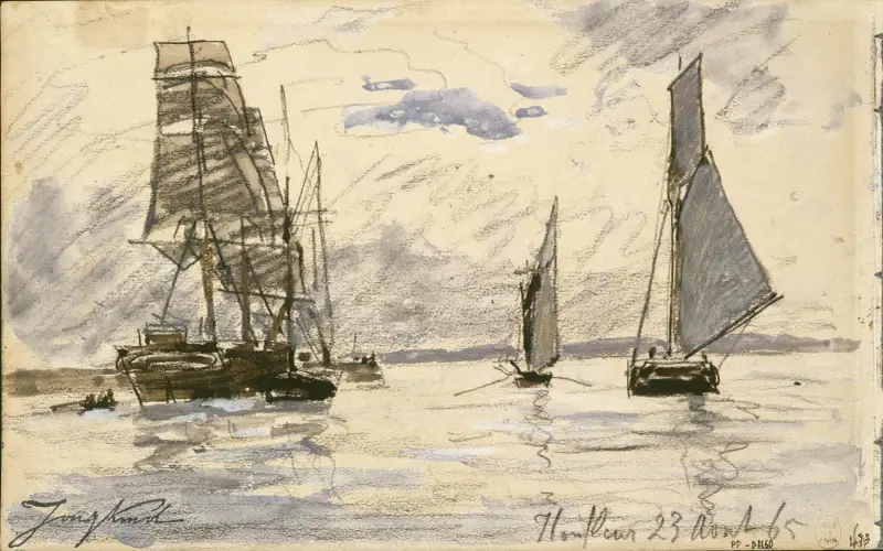 Přístav v Honfleur, Johan Barthold Jongkind
