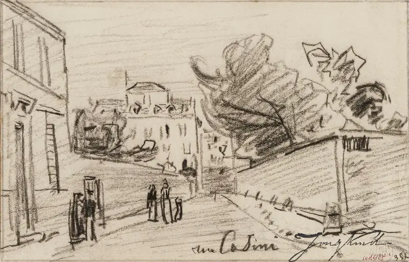 Rue Cassini. 9ème arrondissement av Johan Barthold Jongkind