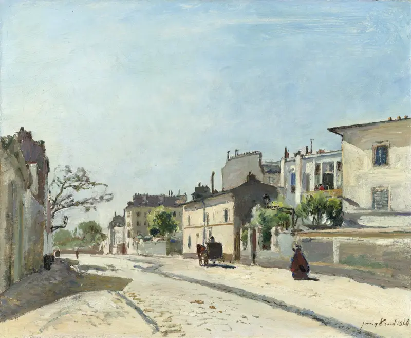 Rue Nôtre-Dame, Paris av Johan Barthold Jongkind