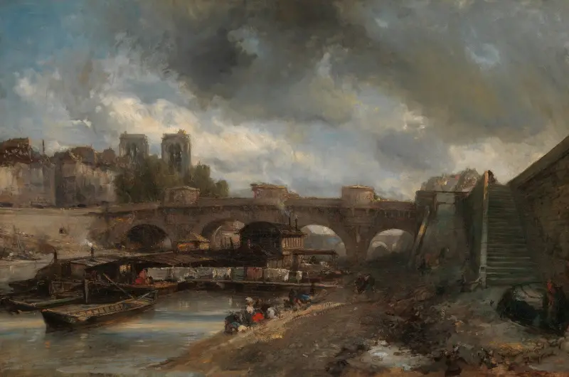 Pont Neuf av Johan Barthold Jongkind