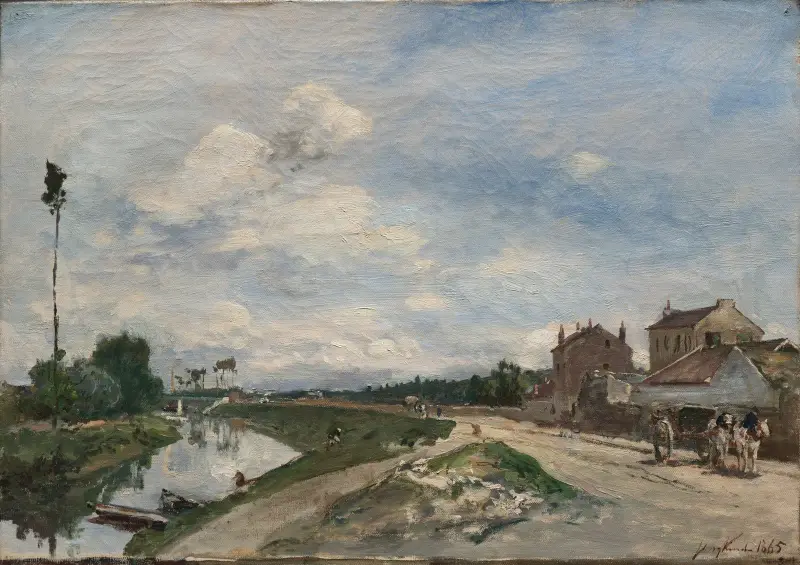 The Seine at Bas-Meudon av Johan Barthold Jongkind