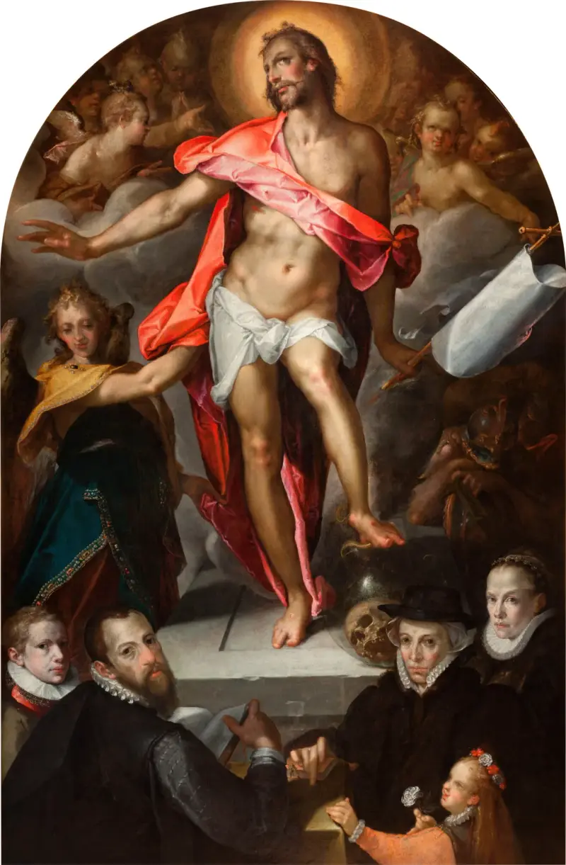Epitaph of Goldsmith Nicolas Müller of Prague av Bartholomaeus Spranger