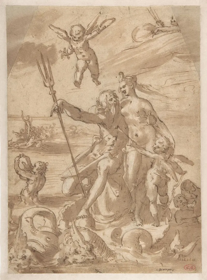 Neptun und Amphitrite von Bartholomaeus Spranger