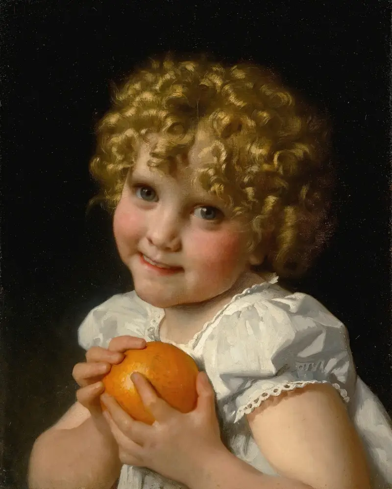 Dívka s pomerančem, Léon-Jean-Basile Perrault