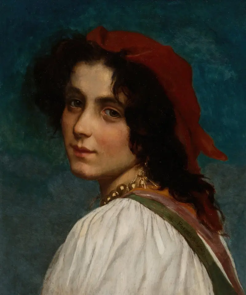 Junge Frau, 1872 von Léon-Jean-Basile Perrault