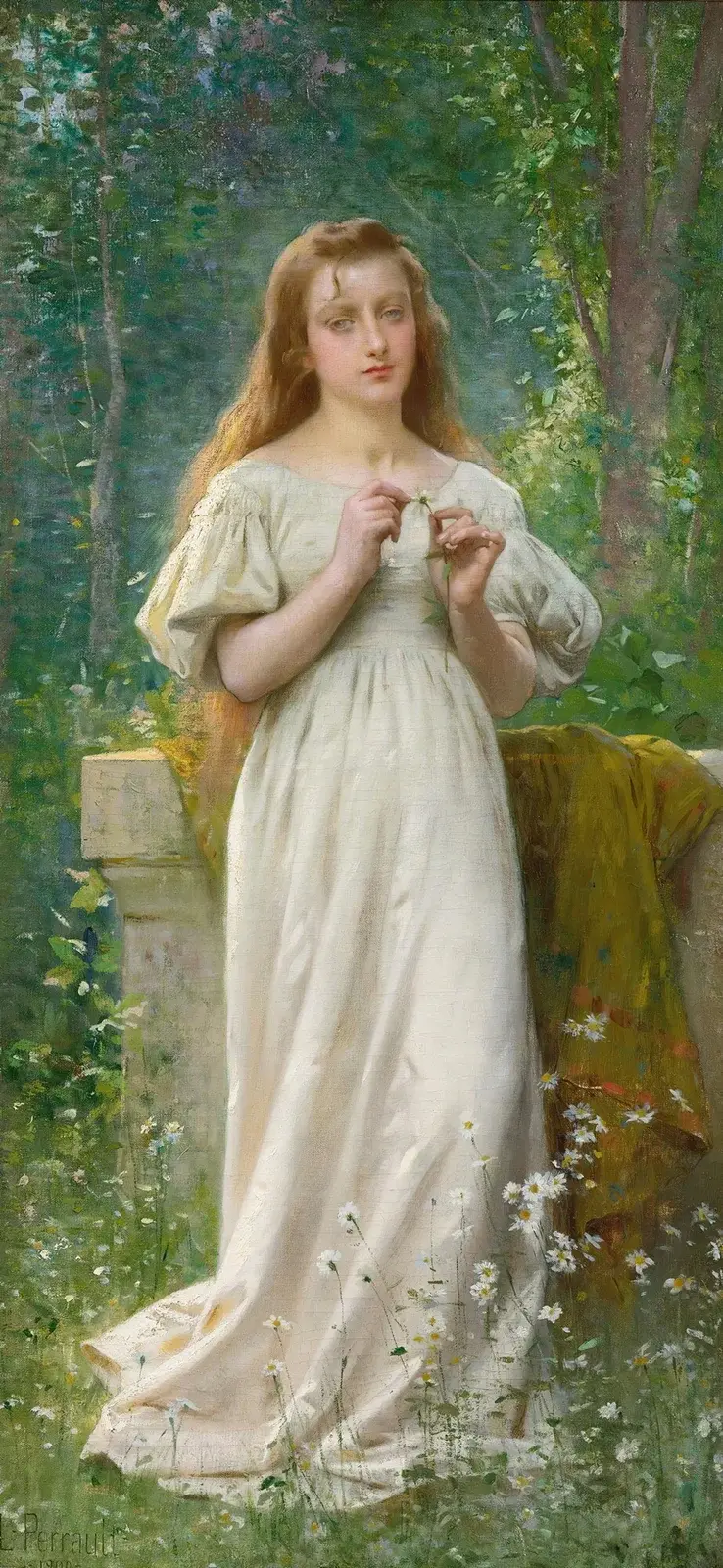 Medytacja, 1900, Léon-Jean-Basile Perrault