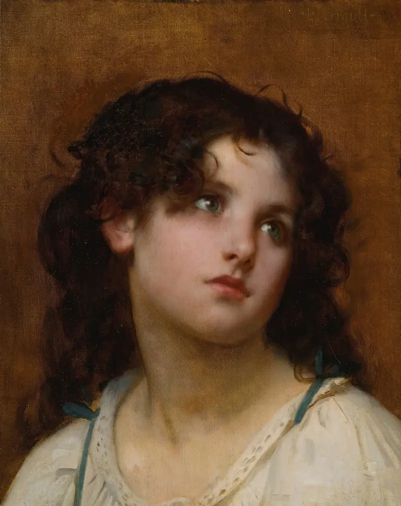 Portrait Of A Young Child av Léon-Jean-Basile Perrault