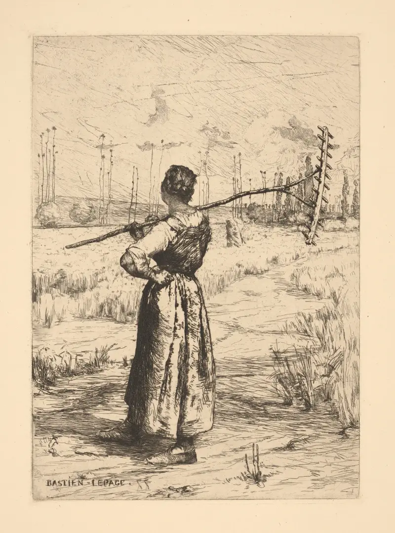 Návrat z polí, 1884, Jules Bastien-Lepage