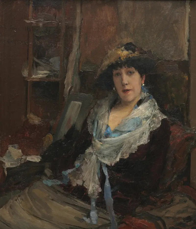 Marie Samary of the Odéon Theater av Jules Bastien-Lepage