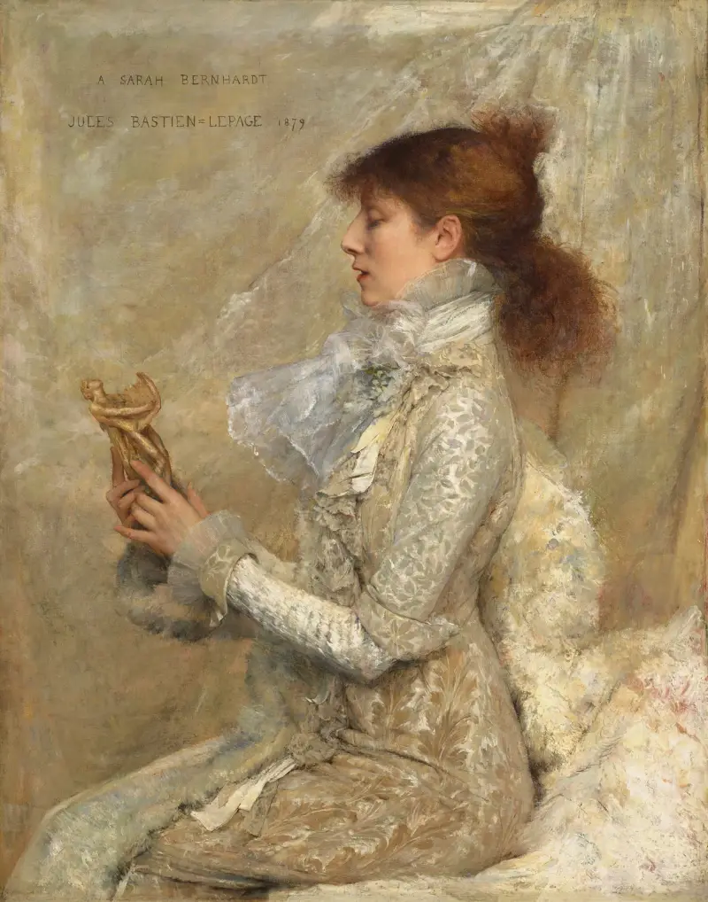Porträt der Sarah Bernhardt, 1879 von Jules Bastien-Lepage