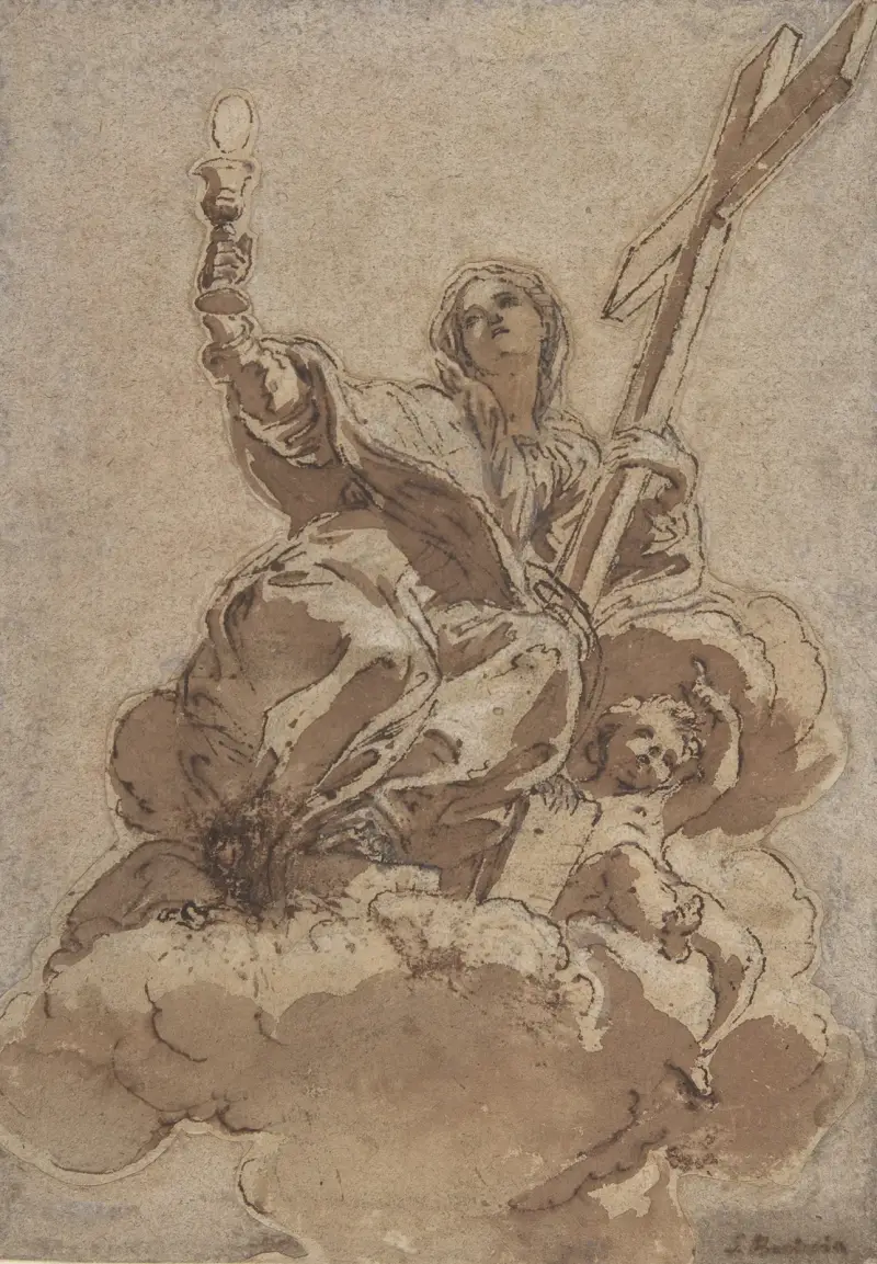 Allegorical Figure of Faith av Giovanni Battista Gaulli