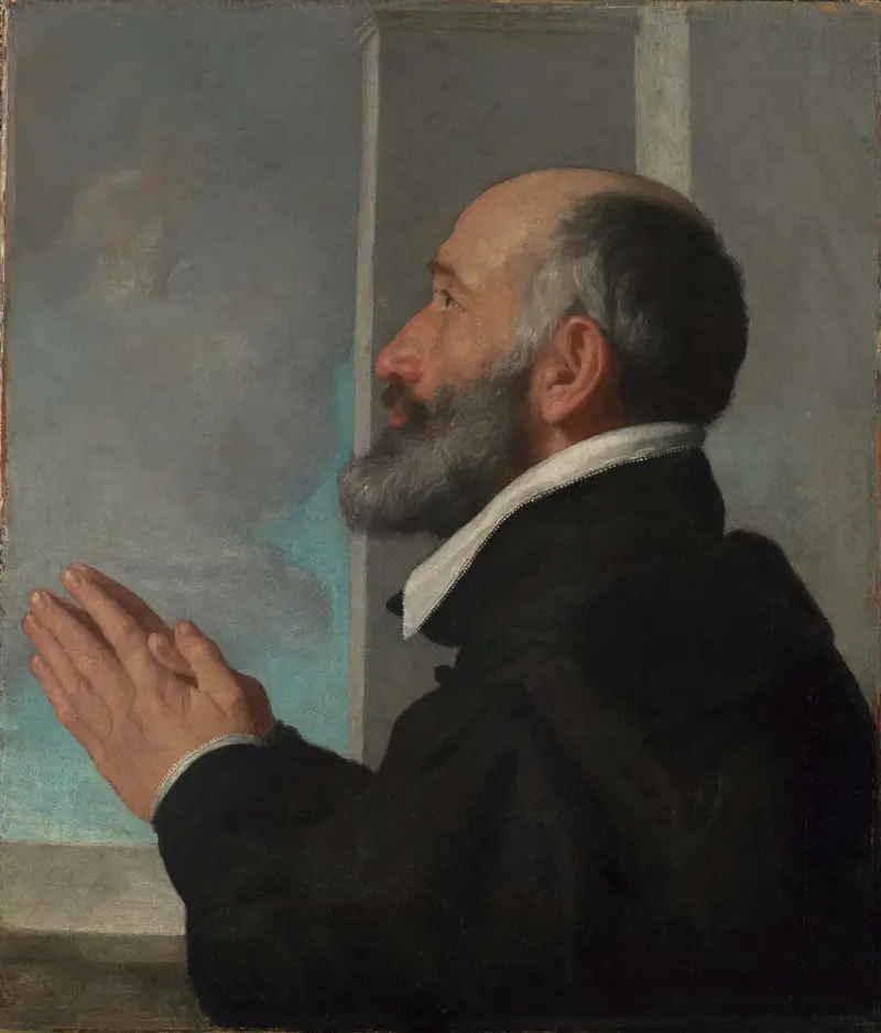 Portrait of a Donor av Giovanni Battista Moroni