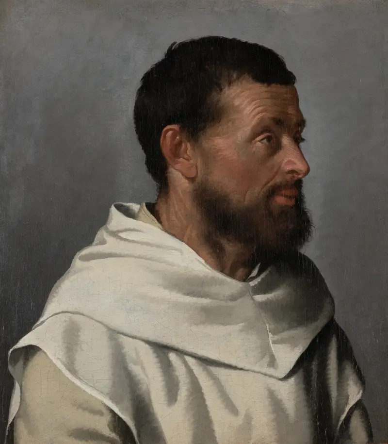 Portrait of a Lay Brother av Giovanni Battista Moroni