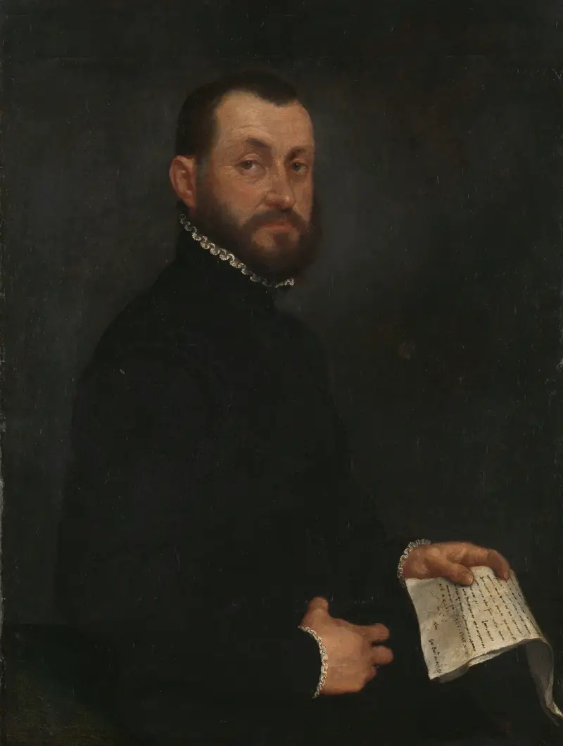 Portrait of a Man, 1565 av Giovanni Battista Moroni