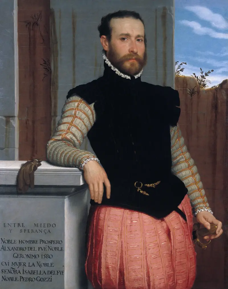 Portrait of Prospero Alessandri av Giovanni Battista Moroni
