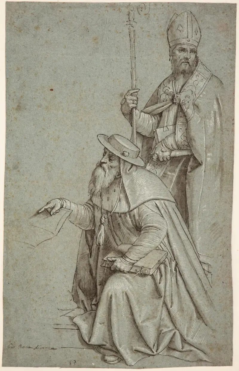 Sankt Hieronymus og Sankt Augustin av Giovanni Battista Moroni