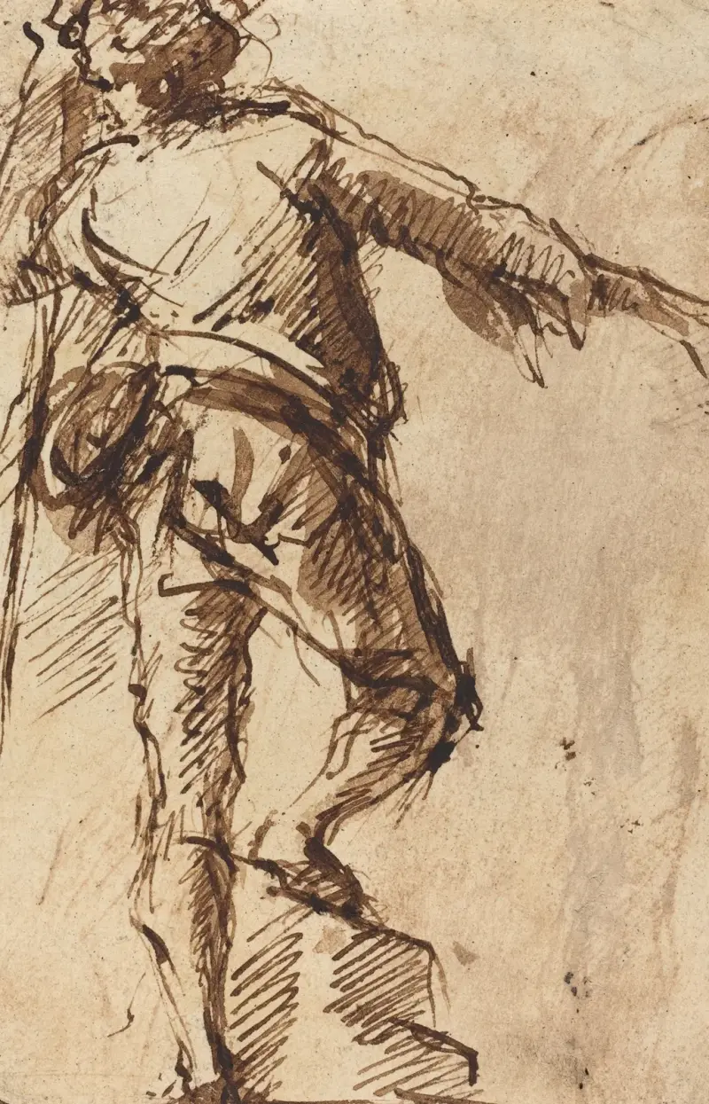 Ung man med stav av Giovanni Battista Piranesi